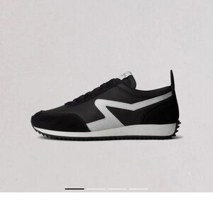 Rag & Bone Black and White Sneakers with Bold Design